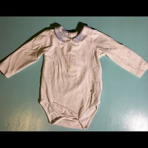 5 for $25 Patichou White Collared Bodysuit 12M